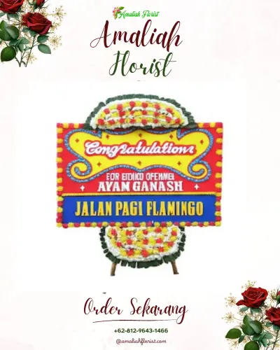 Bunga Papan Congratulation di Komo Luar